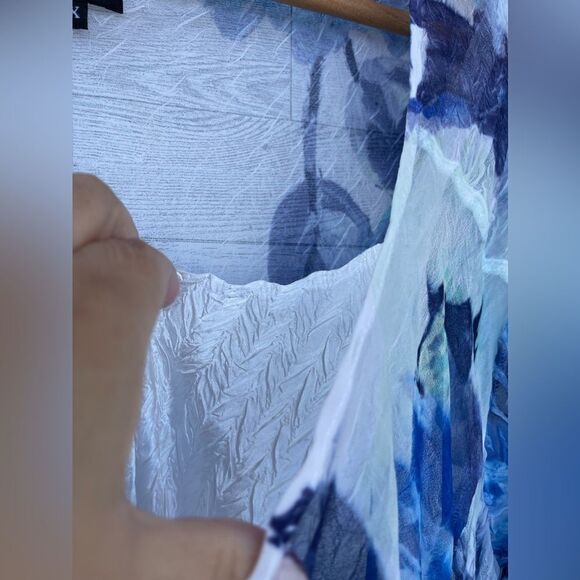 KOMAROV Floral Charmeuse & Lace Cocktail  women’s dress size 3X - Picture 7 of 16